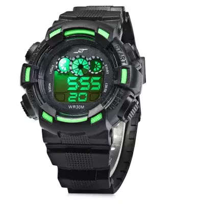 NT LED Sports Watch Day Date Display Water Resistance