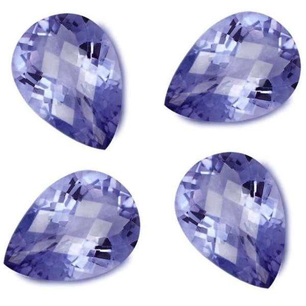 VVS PEAR TANZANITES- 0.60CTS COMBINED VALUE( R1'000.00 EACH- IF BID ON ALL 6