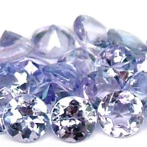 1.26CTS COMBINED- ROUND CUT TANZANITES- IF BID ON ALL 5