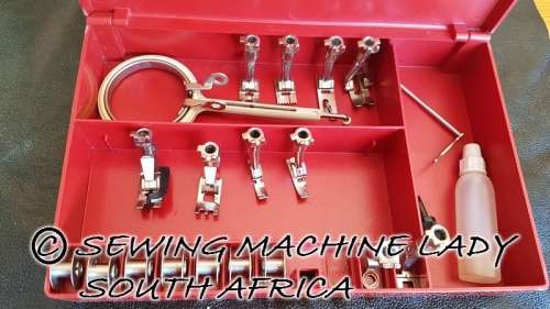 BERNINA SWISS MADE 830 IN RED CARRY CASE