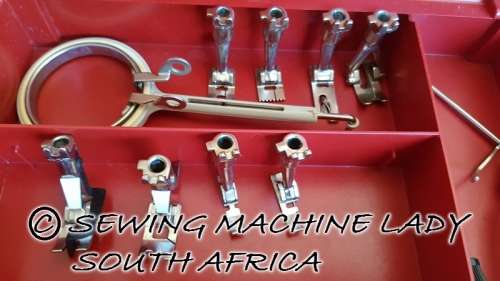 BERNINA SWISS MADE 830 IN RED CARRY CASE