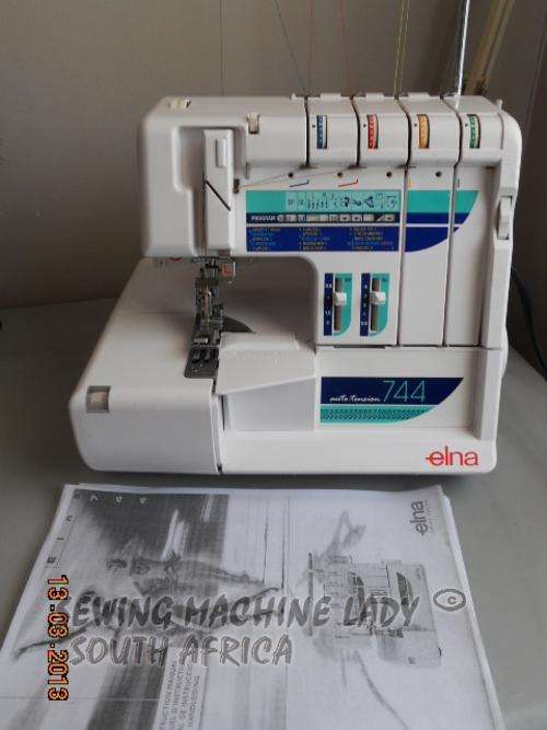 ELNA 744 OVERLOCKER & TRIPPLE NEEDLE COVERSEAM