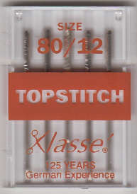 TOPSTITCH/METALLIC MACHINE NEEDLES (KLASSE)