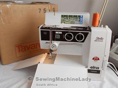 like new!! ELNA STELLA SP IN BOX SWISS SEWING MACHINE