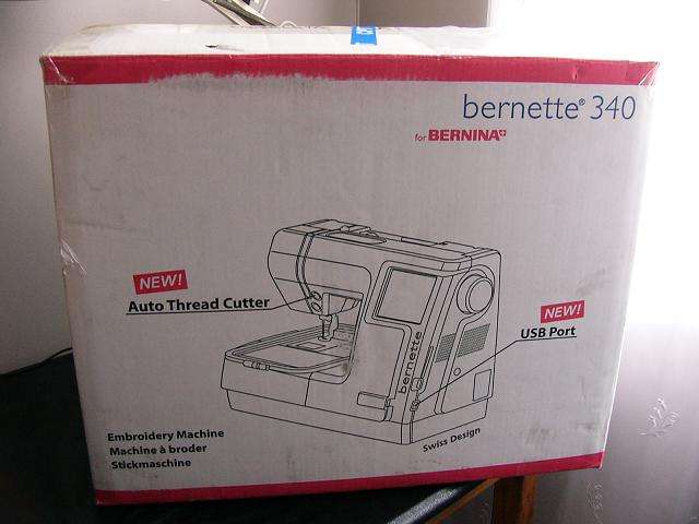 was R11500: BERNINA USB DECO 340 EMBROIDERY MACHINE (IN BOX)