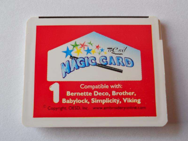 MAGIC CARD NR.1 OESD FOR EMBROIDERY MACHINE (1x CARD ONLY)