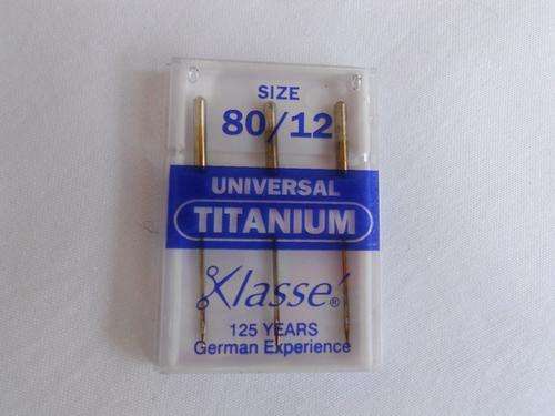 KLASSE TITANIUM SIZE 80 MACHINE NEEDLES