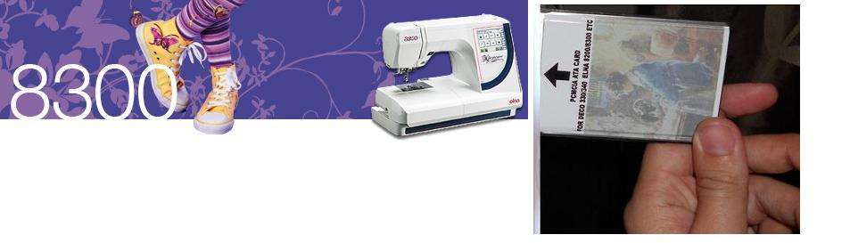 EMBROIDERY CARD:  FOR ELNA 8300/8600