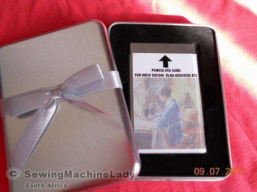 EMBROIDERY CARD:  PC DESIGN CARD PCMCIA ATA CARD in Metal Box