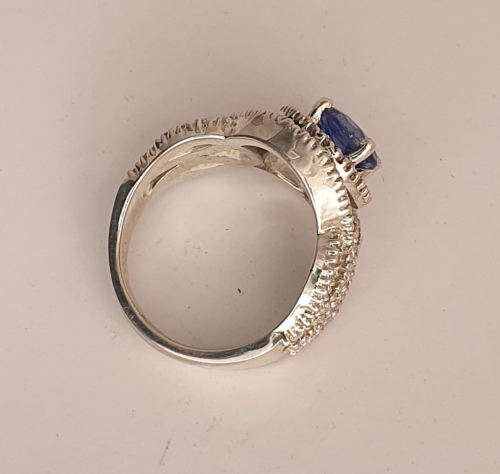 CZ Silver tanzanite coloured Main cz