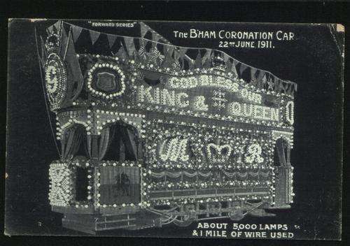 Forward Series Postcard - The B 'ham Coronation Car. Circa 1911 . As scan.