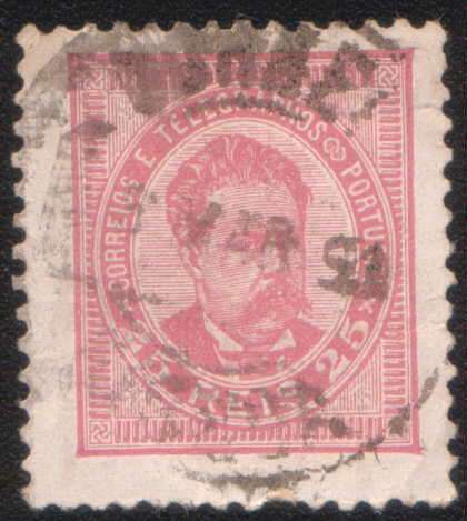 Portugal - 1882 King Luiz - 25r mauve.  Used.  As description images.