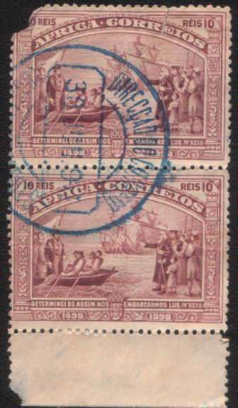 Portugal - 1898 Vasco da Gama -10r purple.  Used.  As description images.