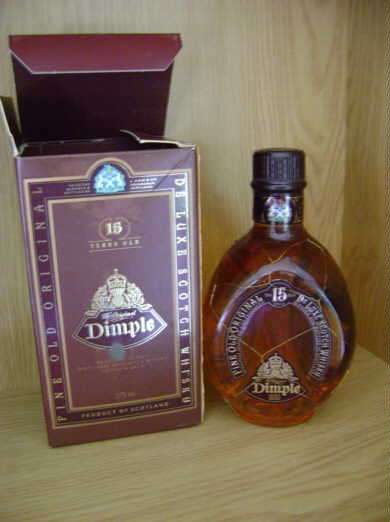 Haig's Dimple 15 year De Luxe Scotch Whiskey, pinch bottle - 375ml. in box.
