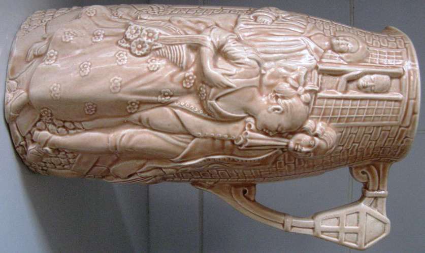 WORTH A GOOD LOOK R3000 WORTH Burleigh Ware Jug, "Sally in Our Alley" c. 1940s