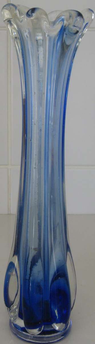 MARANO HAND CRAFTED LONG STEM GLASS VASE - 'STYLED ?'