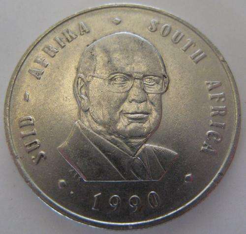 SOUTH AFRICAN R1 COIN PW BOTHA (1990)