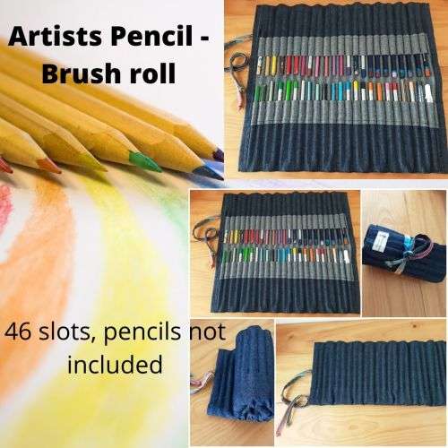 Artists Pencil Roll,46slot (Pencils NOT INCLUDED)