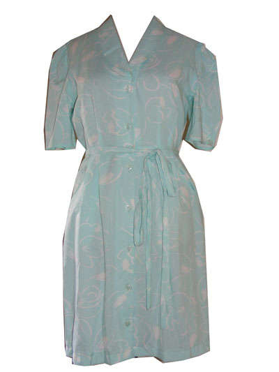 Vintage Art Deco Mint Dress