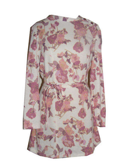 Vintage Orchids and Cream Dress