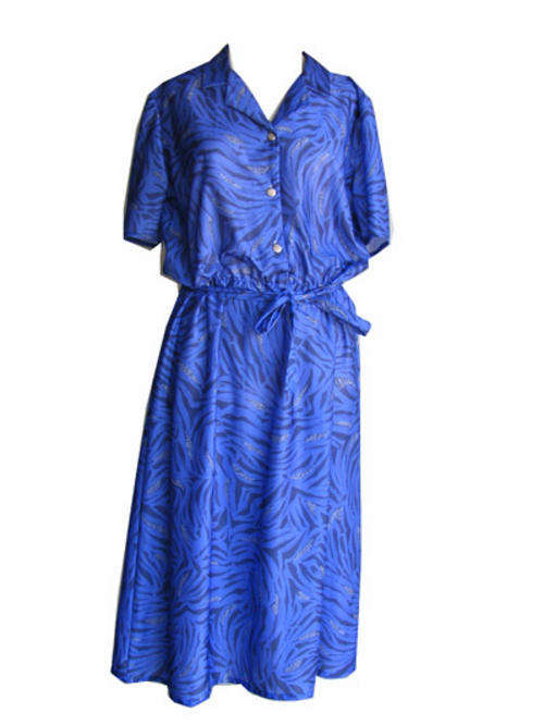 Vintage Blue Forest Dress