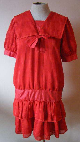 Vintage Red 1980's dress