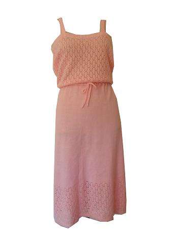 Vintage Nicely Knitted Pink Dress