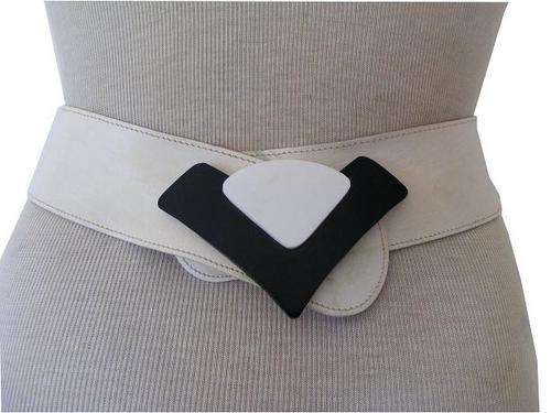 Vintage White Leather