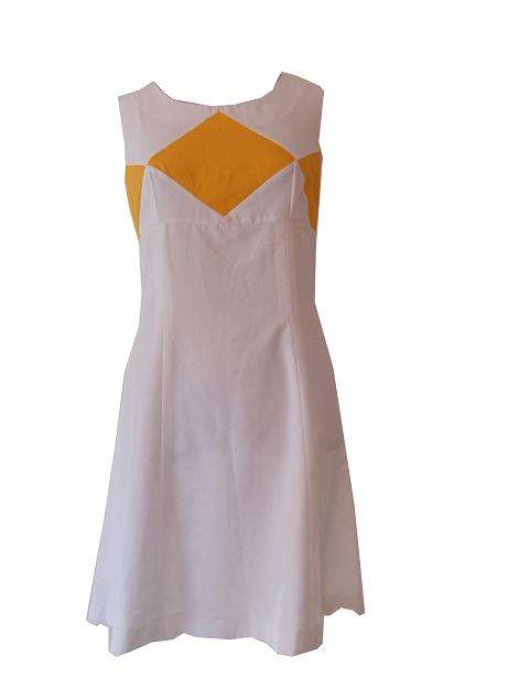 Vintage Yellow Diamond Tennis Dress