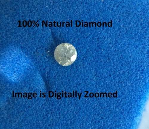 0.02TCW 100% Real Natural Round Diamond I-1 Clarity H Color 01 Pieces