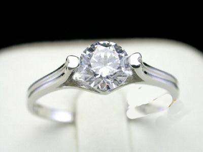 Certified 0.60Ct Solitaire Real Natural Round Cut Diamond Ring I Clarity  G Color in 10K White Gold
