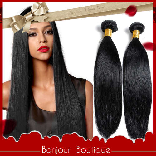 Brazilian Hair, silky straight 8"-10" ( 2 bundles for a full head)