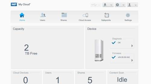 WD 2TB My Cloud Personal Network Attached Storage - NAS ***DEMO UNIT***