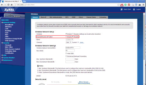 **ZyXel SBG3300 Wireless N VDSL2 Combo WAN Small Business Security Gateway**