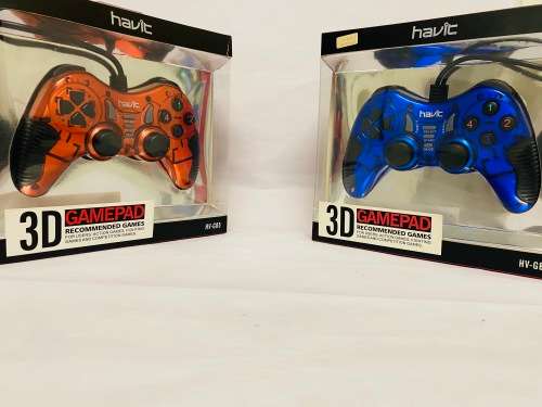 ***NEW***Havit HV-G85 PC  Wired Vibration 3D Controller- Blue(PC) ***