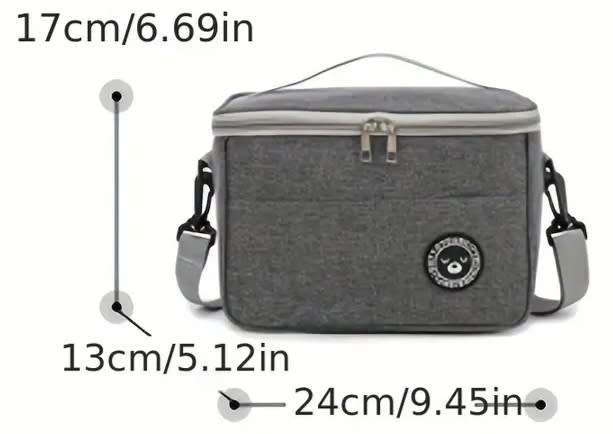 Portable Insulated Lunch / Cosmetics Bag