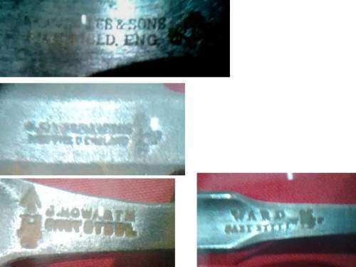 4 CHISELS - 2 MARPLES, WARD & J. HOWARTH -AS PER PICTURES- PLEASE READ
