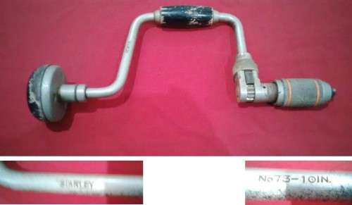 VINTAGE STANLEY NO73 10in HAND BRACE - Please read desc. & view pictures