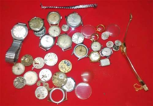 JOB LOT OF WATCH PARTS Refer desc & pictures for more