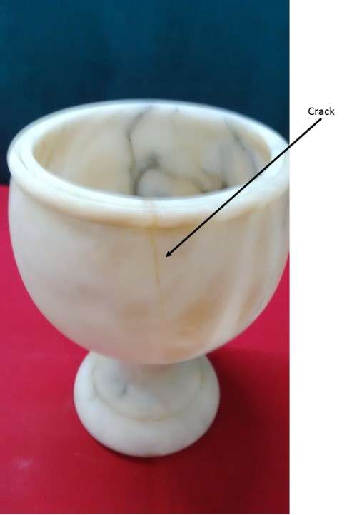 ALABASTER TABLE LAMP - 23 cms + VASE/URN H = 16  base 8cm- Please read desc & see pictures