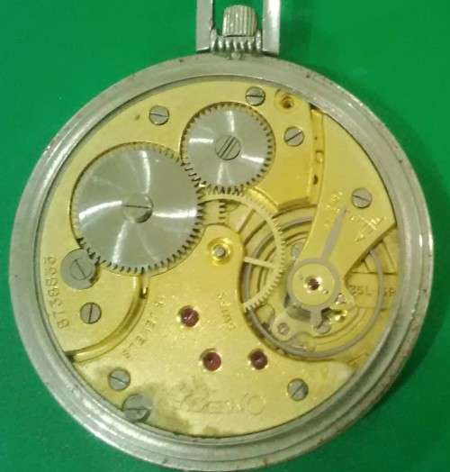 1930s OMEGA Cal 37.5L SLIM POCKET WATCH - DIAL NEEDS REFINISHING - ALL COMPONENTS MATCH  - Ref desc