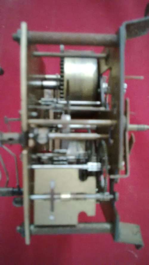 WORKING VINTAGE SMITHS ENFIELD CLOCK MOVEMENT & A ENFIELD CLOCK CASE  -   Read Desc & See Pictures