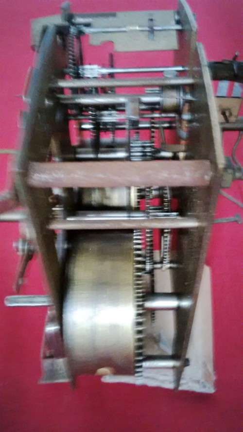 WORKING VINTAGE SMITHS ENFIELD CLOCK MOVEMENT & A ENFIELD CLOCK CASE  -   Read Desc & See Pictures