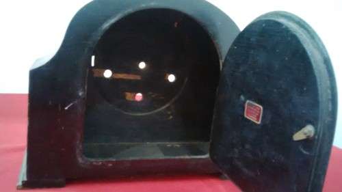 WORKING VINTAGE SMITHS ENFIELD CLOCK MOVEMENT & A ENFIELD CLOCK CASE  -   Read Desc & See Pictures