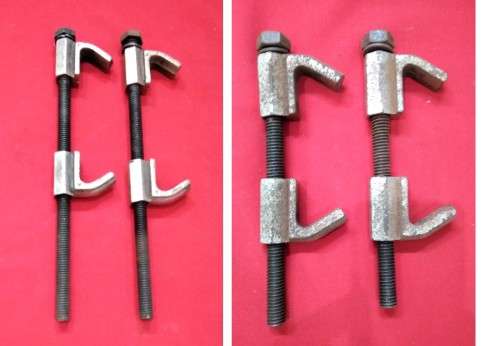 4 SPRING CLAMPS - 2 SETS OF DIFFERENT SIZES- PICTURES ARE PART OF THE DESCRIPTION
