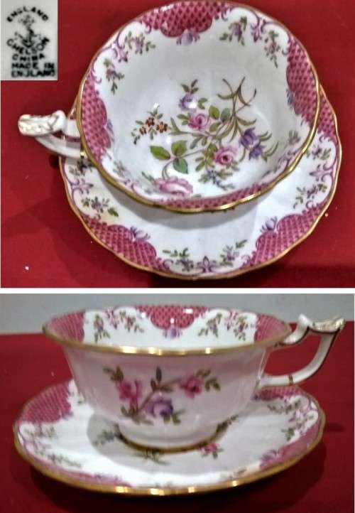 VINTAGE CHELSON CUP (11 X 6cm) & SAUCER (15cm) - Please Read Desc & See Pictures