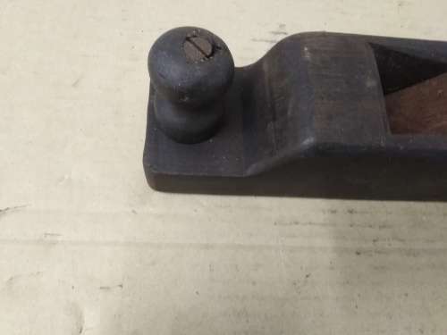 VINTAGE WOODEN PLANE - NOTE CHECK "LEVEL CAP & HANDLE" - C Pics N Description