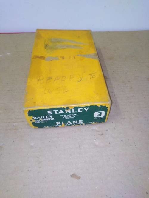 STANLEY No3 HAND PLANE - LIKE NEW WITH BOX (NOS?)  - Please C Pics N Description