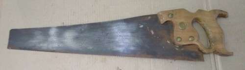 VINTAGE DISSTON D8 SAW 50cm - MEDDALION and ETCHING - Please C Pics N Description