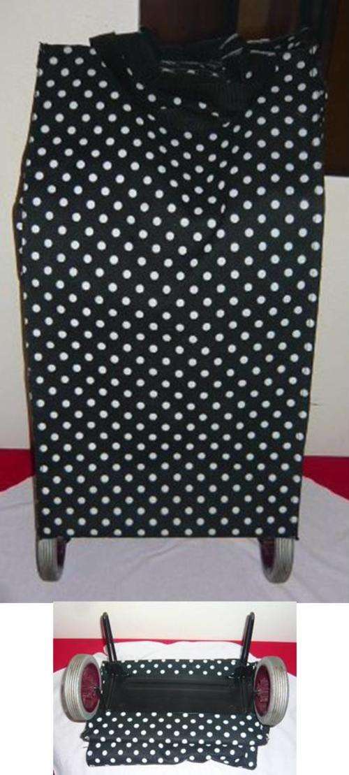 CLOTH SHOPPING TROLLEY - FOLD FOR STORAGE - (PPH  = R45)  - see desc, pics